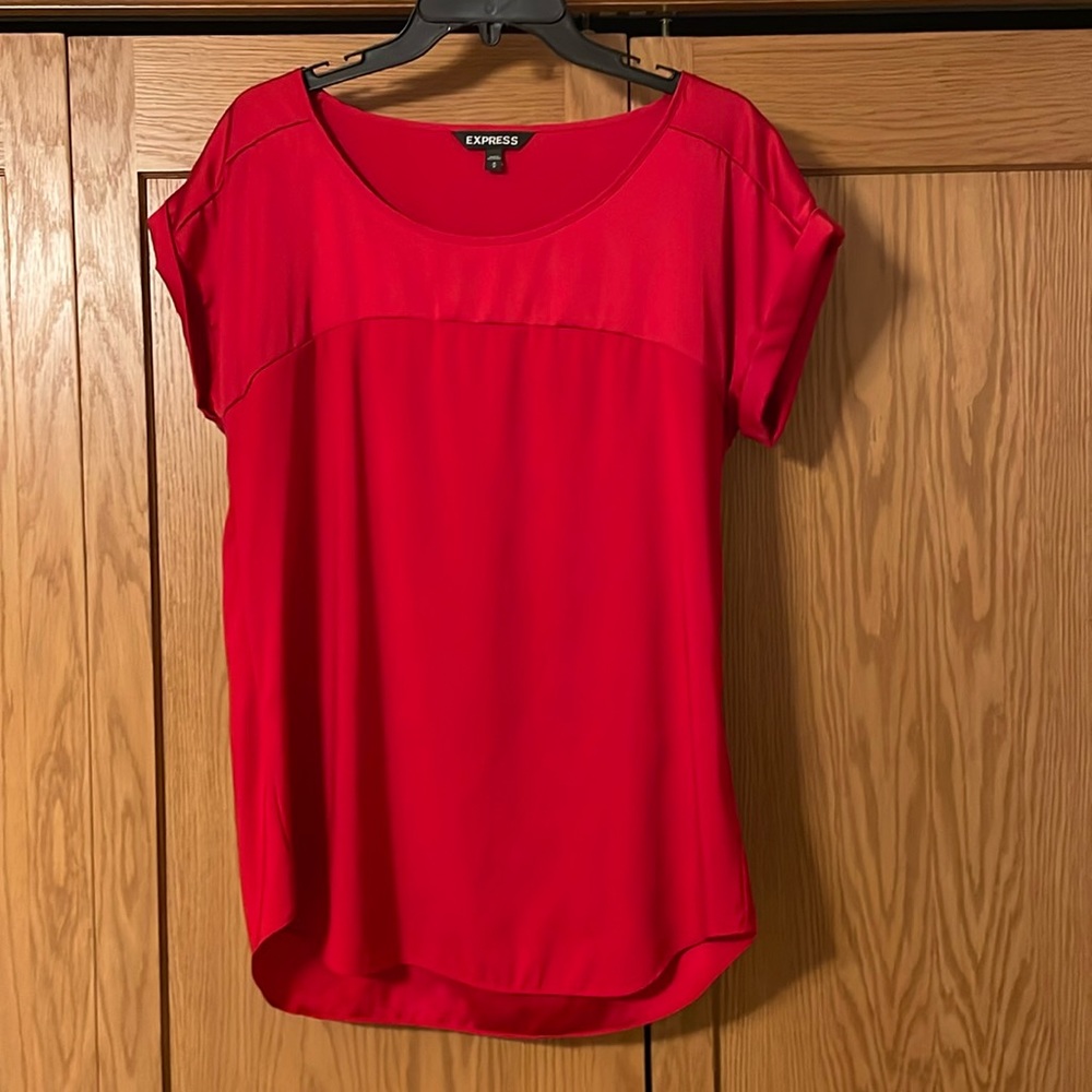 Express Women's Red Top